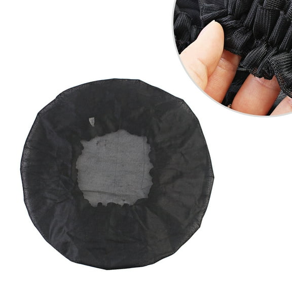IBASETOY hair net wrap Black Silk Stretchy for Hairdressing 1Pcs