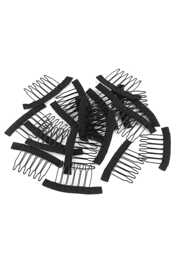 macrame supplies Black Wig Cap Clips for Durable Hair Styling 20pcs