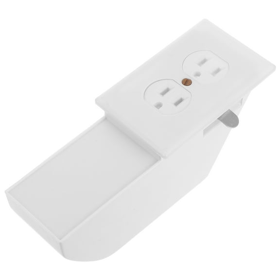 IBASETOY Multifunctional White Fake Socket Key Box Hidden Wall Outlet Safe for Home Storage