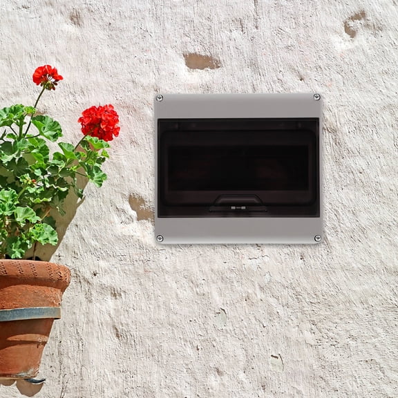 IBASETOY Power Distribution Box Circuit Breaker Box Grey Plastic For RV Indoor 1Pcs