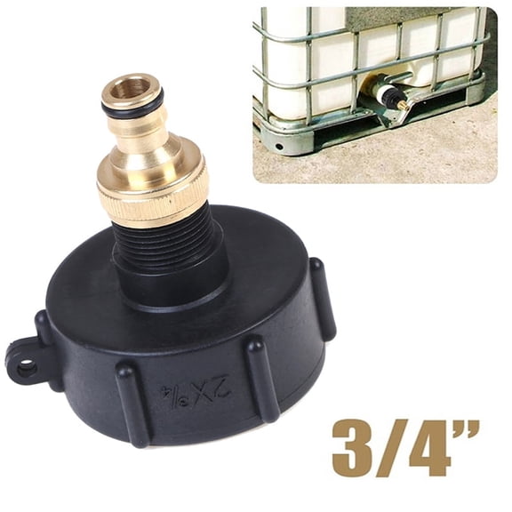 IBC Adapter With 3/4" Connector S60x6 IG For IBC Water Tank Rain Barrel 1000 WA