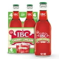 thumbnail image 1 of IBC Cherry Limeade Made with Sugar Soda, 12 fl oz, 4 Pack Glass Bottles, 1 of 8