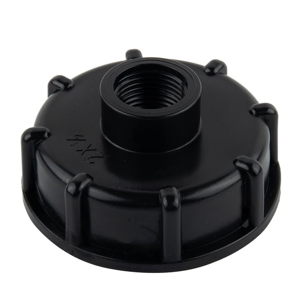 IBC Container Cap S60x6 Thread 1/2 3/4 1 Inch Female Adapter for Water Tank Tote Rain, Plastic Lid Connector(1/2)