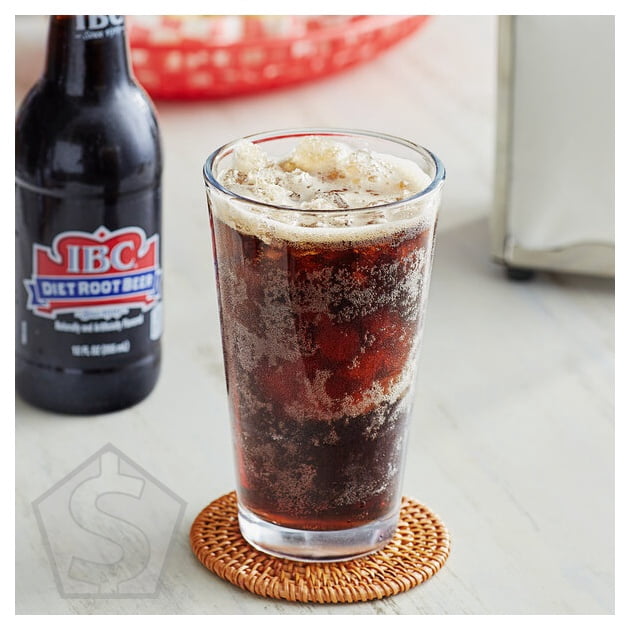 IBC Diet Root Beer Soda 12 fl. oz. Glass Bottle - 24/Case