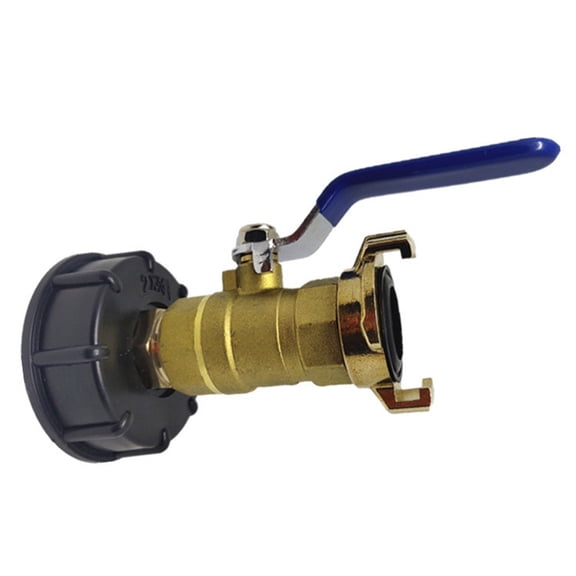 IBC Quick Coupling 3/4in S60x6 Brass Extend Connect System Rain Barrel Tank