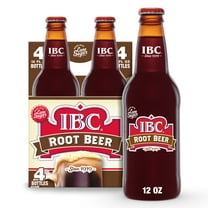 IBC Root Beer Made with Sugar Glass Bottles, 12 Fl Oz, 4 Count