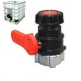 IBC Tank Adapter 75mm DN50 Drain Butterfly Valve Oil Fuel Drain