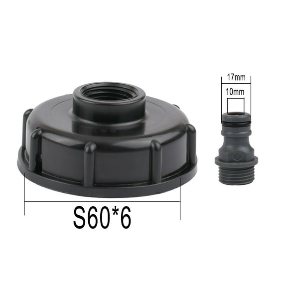 IBC Tank Tap 60mm Coarse Thread Fitting 1000 Litre Water Container Fitting Water Tank Faucet Water Replacement Parts