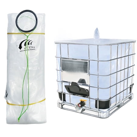 IBC Tote Cove,275 Gallon IBC Water Storage Barrel Liner Bags,1000L Rain Barrel Protective Accessorie (no bottom water outlet)