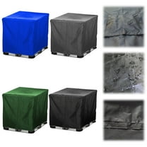 IBC Tote Tank Cover 210D Sunshade Protective Hood for 300/600/800/1000L Rain Barrels & Container Accessories
