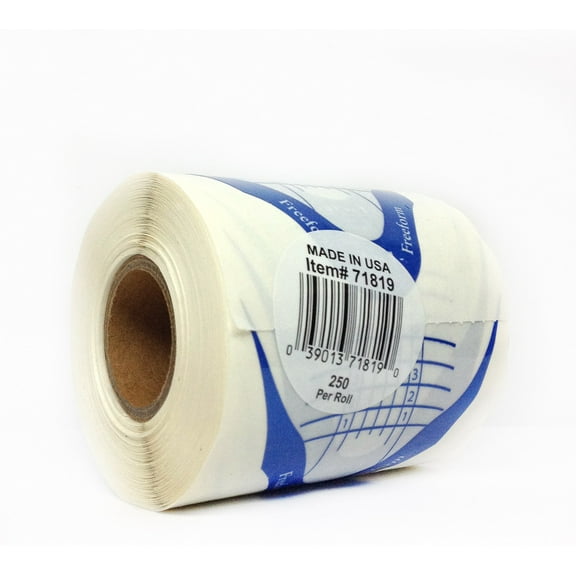 IBD CLEAR GEL NAIL FORMS - 250 pcs/roll #71819