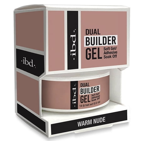 IBD Soft Gel Dual Builder Gel Warm 14 mL / .5 fl oz - Nude