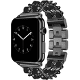 thumbnail image 1 of IBEAR Stainless Steel Bracelet iWatch Band Women Strap Wristband for 41mm 40mm 38mm Apple Watch, Band for Apple Watch Series 8 7 6 5 4 3 2 1, 1 of 5