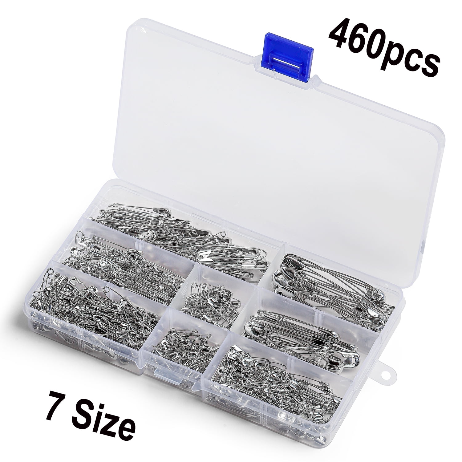 IBEEDOW Safety Pins, Safety Pins Assorted, 460 Pack, Assorted Safety