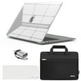 thumbnail image 1 of IBENZER 2022 2021 MacBook Air 13 inch Case M1 A2337 A2179 A1932, Hard Shell Case & Sleeve Bag & Keyboard Cover & Type C for Apple Mac Air 13 with Touch ID (2018-2022), Crystal Clear, W-AT13-CYCL+3, 1 of 7