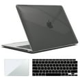 thumbnail image 1 of IBENZER 2022 2021 MacBook Air 13 inch Case M1 A2337 A2179 A1932 Plastic Hard Shell Case with Keyboard Cover for Apple Mac Air 13 with Touch ID (2018-2022), Crystal Black, W-AT13-CYBK+2, 1 of 10