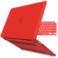 thumbnail image 1 of IBENZER 2022 2021 MacBook Air 13 inch Case M1 A2337 A2179 A1932 Plastic Hard Shell Case with Keyboard Cover for Apple Mac Air 13 with Touch ID (2018-2022), Red, W-AT13-RD+1, 1 of 10