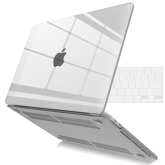 IBENZER 2025 2024 MacBook Pro 13 Inch Case 2025-2016 M2/M1 A2338 A2289 A2251 A2159 A1989 A1706 A1708, Hard Shell Case with Keyboard Cover for Apple Mac Pro 13 Touch Bar, Crystal Clear, W-T13-CYCL+1