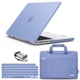 thumbnail image 1 of IBENZER Case for MacBook Pro 14 Inch 2025 2024 M4 A3112 A3185 A3401 M3 A2918 A2992 M2 A2779 M1 A2442 Pro Max (2025-2021), HardShell Case & Sleeve & KeyboardCover & Type-C Adapter, Serenity Blue, 1 of 9
