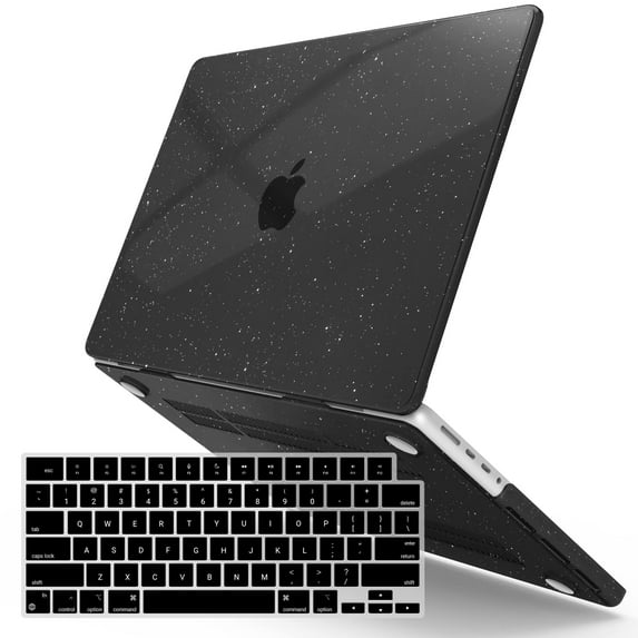 IBENZER Case for MacBook Pro 16 Inch 2025 2024 M4 A3403 A3186 M3 A2991 M2 A2780 M1 A2485 Pro Max (2025-2021), Hard Shell Case with Keyboard Cover for Mac Pro 16 Touch ID, Star Black, T16XS-BK+1
