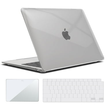 IBENZER Compatible with 2022 2021 2020 MacBook Air 13 Inch Case M1 A2337 A2179 A1932, Hard Shell Case & Keyboard Cover & Screen Film for Mac Air 13 with Touch ID (2018-2022), CrystalClear, AT13-CYCL+2