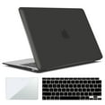 thumbnail image 1 of IBENZER Compatible with 2022 2021 2020 MacBook Air 13 Inch Case M1 A2337 A2179 A1932, Hard Shell Case & Keyboard Cover & Screen Film for Mac Air 13 with Touch ID (2018-2022), Black, W-AT13-BK+2, 1 of 10