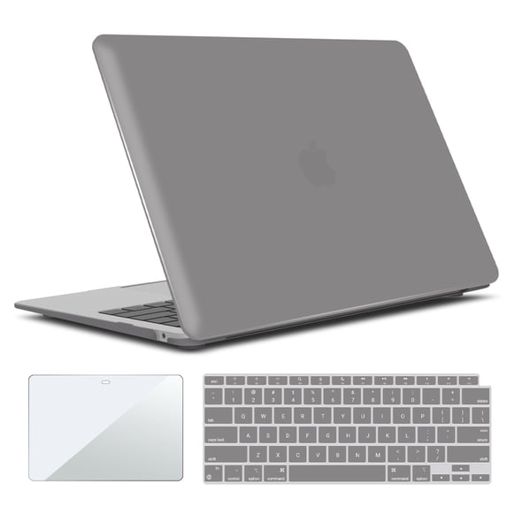 IBENZER Compatible with 2022 2021 2020 MacBook Air 13 Inch Case M1 A2337 A2179 A1932, Hard Shell Case & Keyboard Cover & Screen Film for Mac Air 13 with Touch ID (2018-2022), UAPU, W-AT13-UAPU+2
