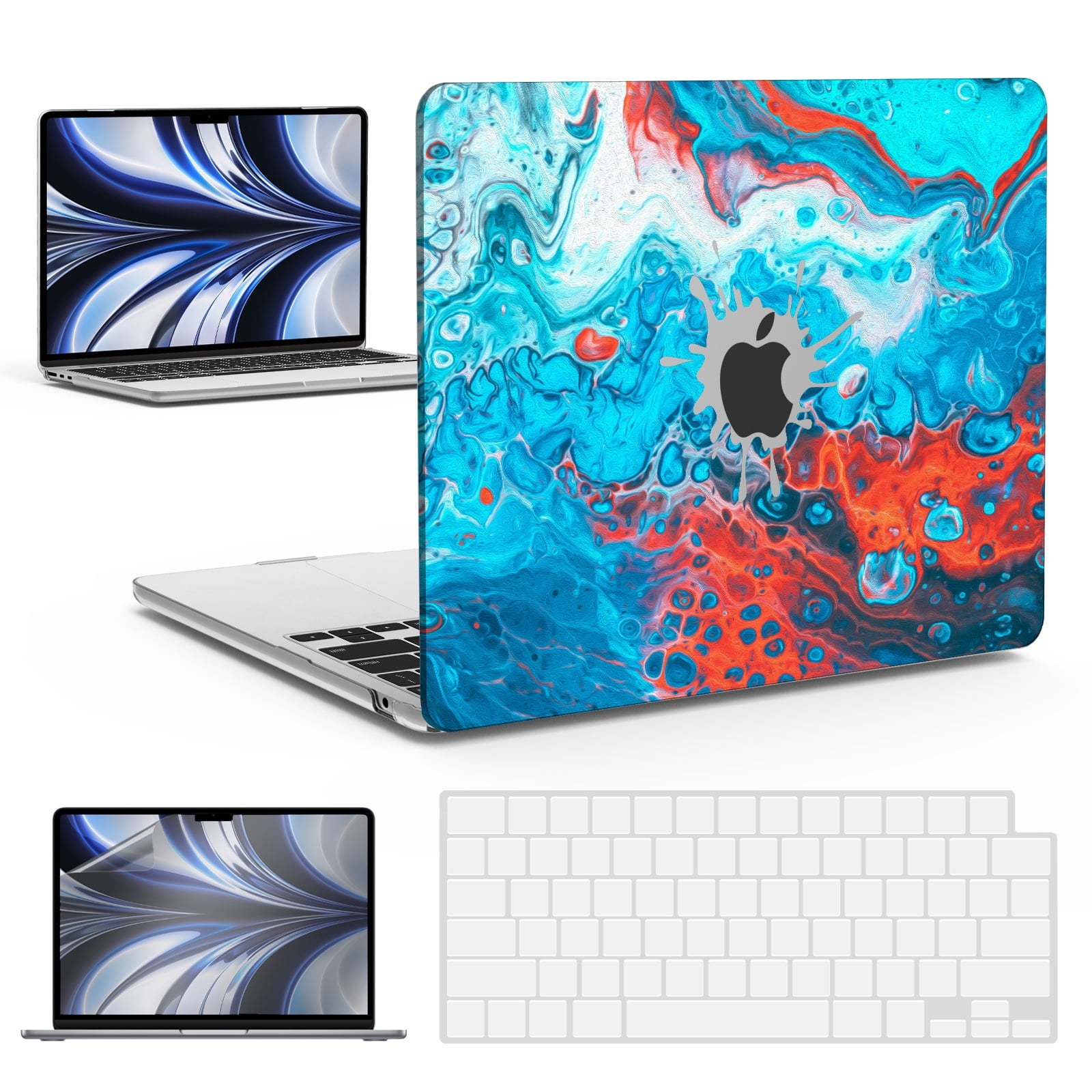 IBENZER Compatible with 2024 2023 2022 MacBook Air 13 inch Case M3