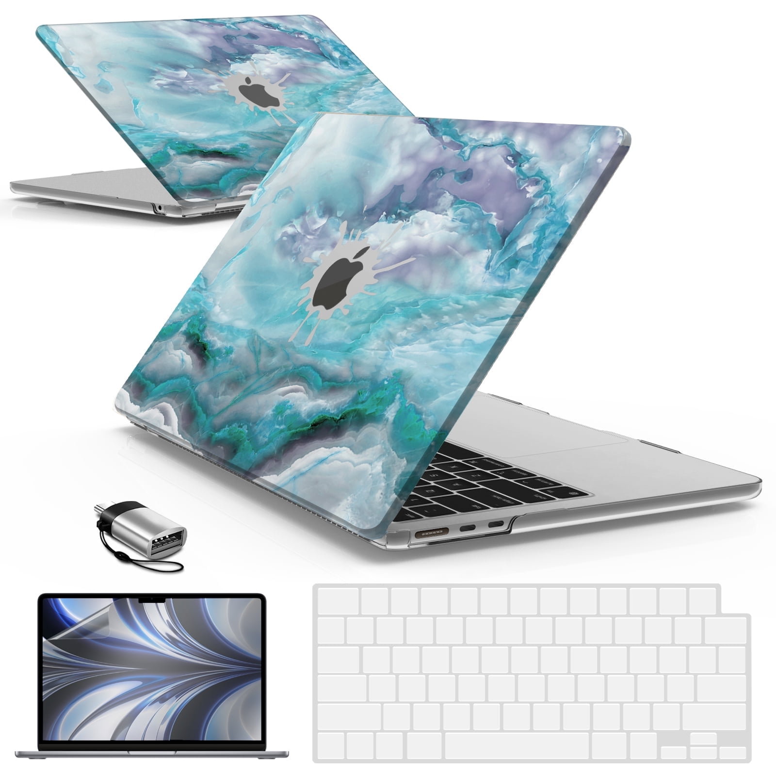 IBENZER Compatible with 2024 2023 2022 MacBook Air 13 inch case M3