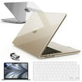 thumbnail image 1 of IBENZER Compatible with 2025 2024 2023 2022 MacBook Air 13 inch case M4 A3240 M3 A3113 M2 A2681, Hard Shell Case & Keyboard Cover & Screen Film & Type-C Adapter for Mac Air 13.6, Crystal Clear, 1 of 8