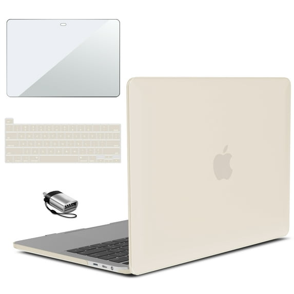 IBENZER Compatible with 2025 2024 M2 M1 MacBook Pro 13 Inch Case 2025-2016 A2338 A2289 A2251 A2159 A1989, HardShell Case+Keyboard Cover+Type-C+Screen Film for Mac Pro 13, Rocky Gray, RKGY