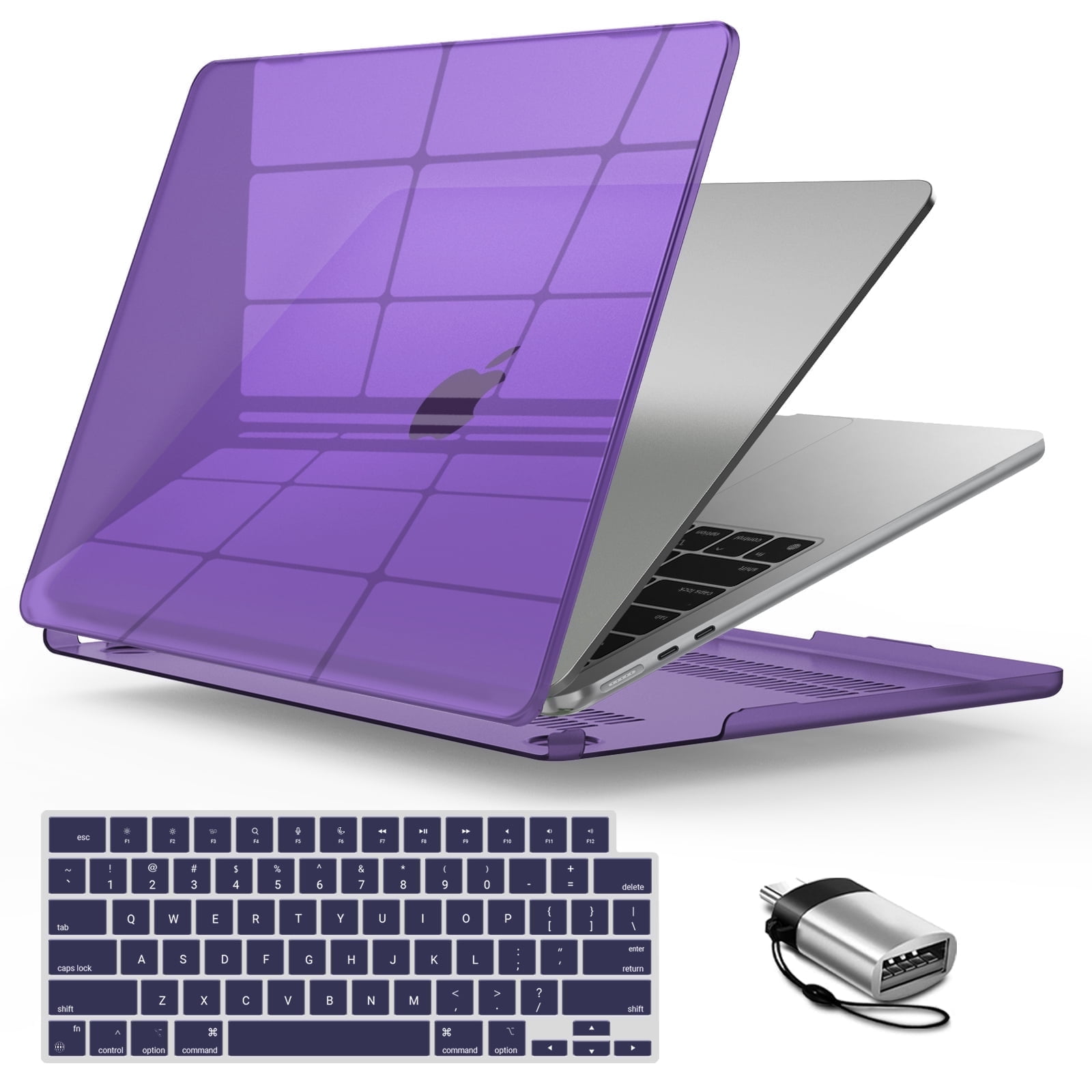 UESWILL Clear Case For MacBook Air 13" M4/M3/M2 2022-2025 - Transparent Hard Shell Cover