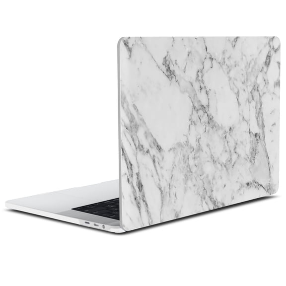 IBENZER Compatible with 2025 2024 MacBook Pro 13 Inch Case 2025-2016 M2/M1 A2338 A2289 A2251 A2159 A1989 A1706 A1708, Hard Shell Case for Apple Mac Pro 13 Touch Bar, White Marble, T13WHMB