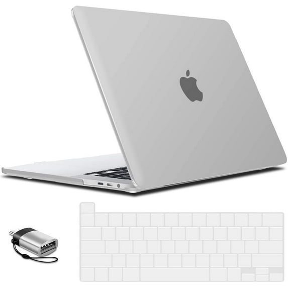 IBENZER Compatible with 2025 2024 MacBook Pro 13 Inch Case 2025-2016 M2/M1 A2338 A2289 A2251 A2159 A1989 A1706 A1708, HardShell Case&Keyboard Cover&Type C for Mac Pro 13, Frost Clear, W-T13-CL+1TC