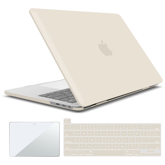 IBENZER Compatible with 2025 2024 MacBook Pro 13 Inch Case M2 M1 A2338 A2289 A2251 A2159 A1989 A1706 A1708 (2025-2021), HardShell Case & Keyboard Cover & Screen Film, Rocky Gray, RKGY