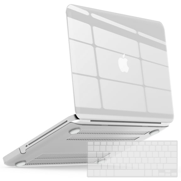 IBENZER Compatible with MacBook Pro 13 Inch Case 2012-2008 A1278, Plastic Hard Shell Case with Keyboard Cover for Old Version Mac Pro 13 with CD-ROM, Crystal Clear, W-P13CYCL+1