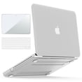 thumbnail image 1 of IBENZER Compatible with MacBook Pro 13 Inch Case 2012-2008 A1278, Plastic Hard Shell Case with Keyboard Cover & Screen Protector for Old Version Mac Pro 13 with CD-ROM, Clear, W-P13CL+2, 1 of 8