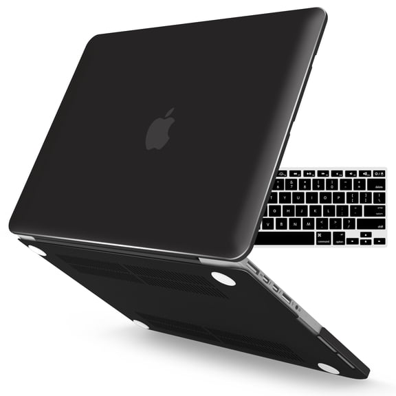IBENZER Compatible with MacBook Pro 13 Inch Case 2015-2012 A1502 A1425, Hard Shell Case with Keyboard Cover for Old Version Mac Pro Retina 13, Black, W-R13-BK+1