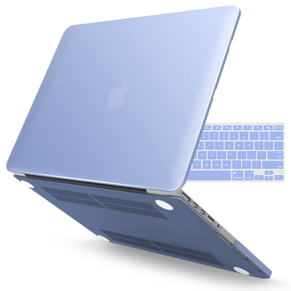 IBENZER Compatible with MacBook Pro 13 Inch Case 2015-2012 A1502 A1425, Hard Shell Case with Keyboard Cover for Old Version Mac Pro Retina 13, Serenity Blue, W-R13-SRL+1