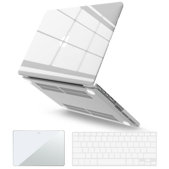 IBENZER Compatible with MacBook Pro 13 Inch Case2015-2012 A1502 A1425, Hard Shell Case with Keyboard Cover & Screen Protector for Old Version Mac Pro Retina 13, Crystal Clear, W-R13-CYCL+2