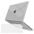 thumbnail image 1 of IBENZER Compatible with MacBook Pro 14 Inch Case 2025 2024 M4 A3112 A3185 A3401 M3 A2918 A2992 M2 A2779 M1 A2442 Pro Max (2025-2021), HardShell Case & KeyboardCover for Mac Pro 14, Crystal Black, 1 of 7