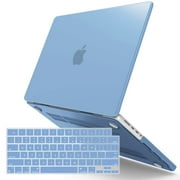 IBENZER Compatible with MacBook Pro 14 Inch Case 2025 2024 M4 A3112 A3185 A3401 M3 A2918 A2992 M2 A2779 M1 A2442 Pro Max 2025-2021, HardShell Case & KeyboardCover for Mac Pro 14, Airy Blue