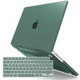 thumbnail image 1 of IBENZER Compatible with MacBook Pro 14 Inch Case 2025 2024 M4 A3112 A3185 A3401 M3 A2918 A2992 M2 A2779 M1 A2442 Pro Max (2025-2021), HardShell Case & KeyboardCover for Mac Pro 14, Midnight Green, 1 of 7