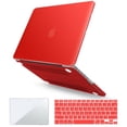 thumbnail image 1 of IBENZER Compatible with MacBook Pro 15 Inch Case 2015-2012 A1398, Hard Shell Case with Keyboard Cover & Screen Protector for Old Version Mac Pro Retina 15, Red, W-R15-RD+1, 1 of 9