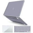 thumbnail image 1 of IBENZER Compatible with MacBook Pro 15 Inch Case 2015-2012 A1398, Hard Shell Case with Keyboard Cover & Screen Protector for Old Version Mac Pro Retina 15, Lavender Gray, W-R15-LVGY+1, 1 of 9