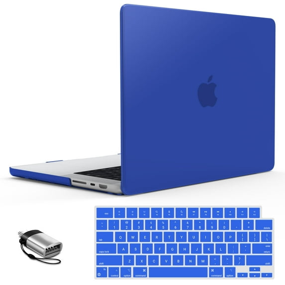 IBENZER Compatible with MacBook Pro 16 Inch Case 2025 2024 M4 A3403 A3186 M3 A2991 M2 A2780 M1 A2485 Pro Max (2025-2021), Hard Shell Case & Keyboard Cover & Type-C for Mac Pro 16, Royal Blue, RBL