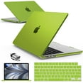 thumbnail image 1 of IBENZER Compatible with 2025 2024 2023 MacBook Air 15 inch case M4 A3241 M3 A3113 M2 A2941, Hard Shell Case & Keyboard Cover & Screen Protector & Type-C Adapter for Mac Air 15.3", Avocado Green, AVGN, 1 of 9