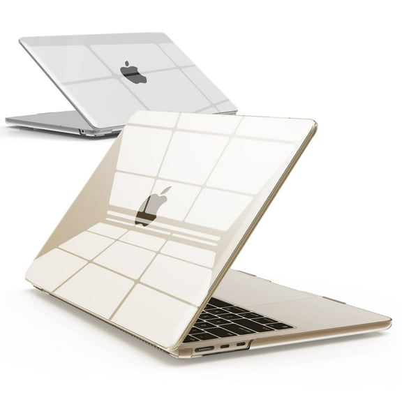 IBENZER Compatible with New 2025 2024 2023 MacBook Air 15 inch case M4 A3241 M3 A3113 M2 A2941 Hard Shell Case for Mac Air 15.3" Crystal Clear
