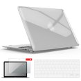 thumbnail image 1 of IBENZER Compatible with Old Version MacBook Air 13 Inch Case (2010-2017 Release), Plastic Hard Shell Case with Keyboard & Screen Cover for Mac Air 13, Crystal Clear, W-A13-CYCL+2, 1 of 10