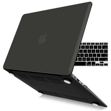 IBENZER Compatible with MacBook Air 11 Inch Case A1370 A1465, Hard Shell Case with Keyboard Cover for Mac Air 11, Black, W-A11-BK+1